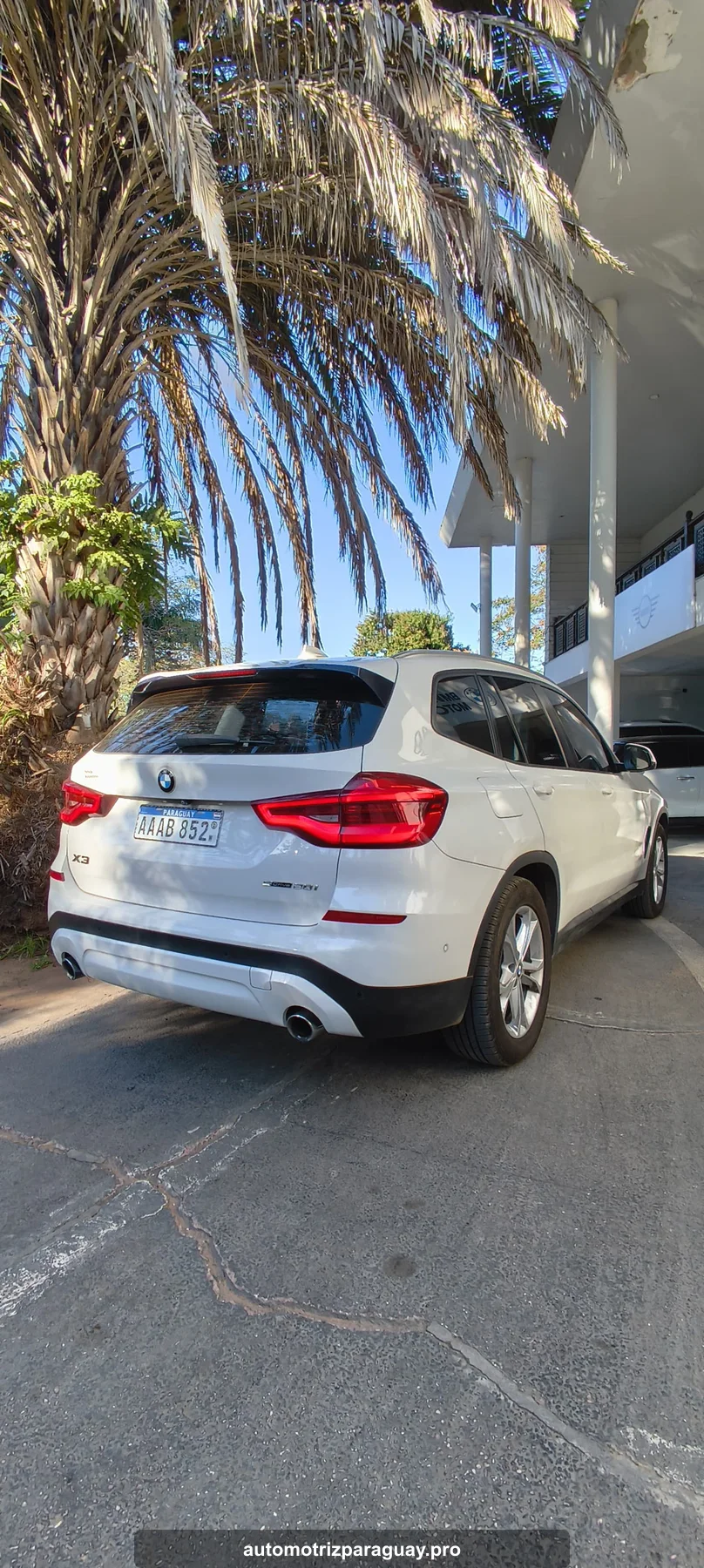 BMW X3 xDrive20i 2019 blanco vista trasera