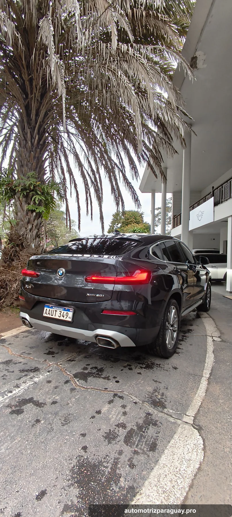 BMW X4 xDrive20i 2025 gris vista trasera